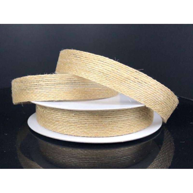 Q440803-15 (28331) – Narrow Burlap 5/8 X 10Y Natural