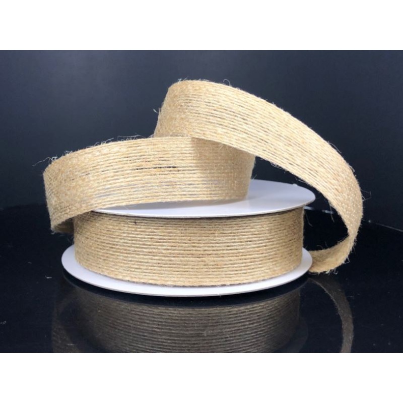 Q440805-15 (28333) – Narrow Burlap 7/8 X 10Y Natural