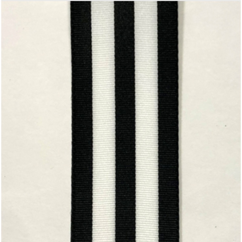 Q942009-01 (28403) – Black White Stripe 1.5X10Yd