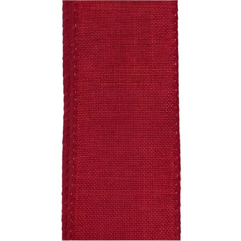 X314809-12 (28315) – Poly Linen Canvas #9 – 1.5 x 10Yd – Red