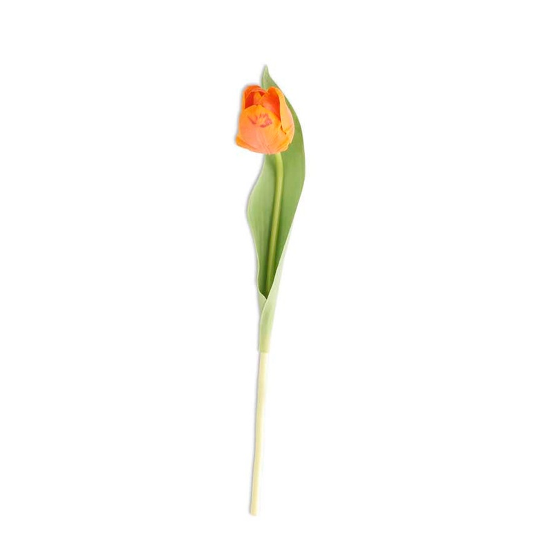 15451A-OR (27255) – Real Touch Tulip 14 Orange