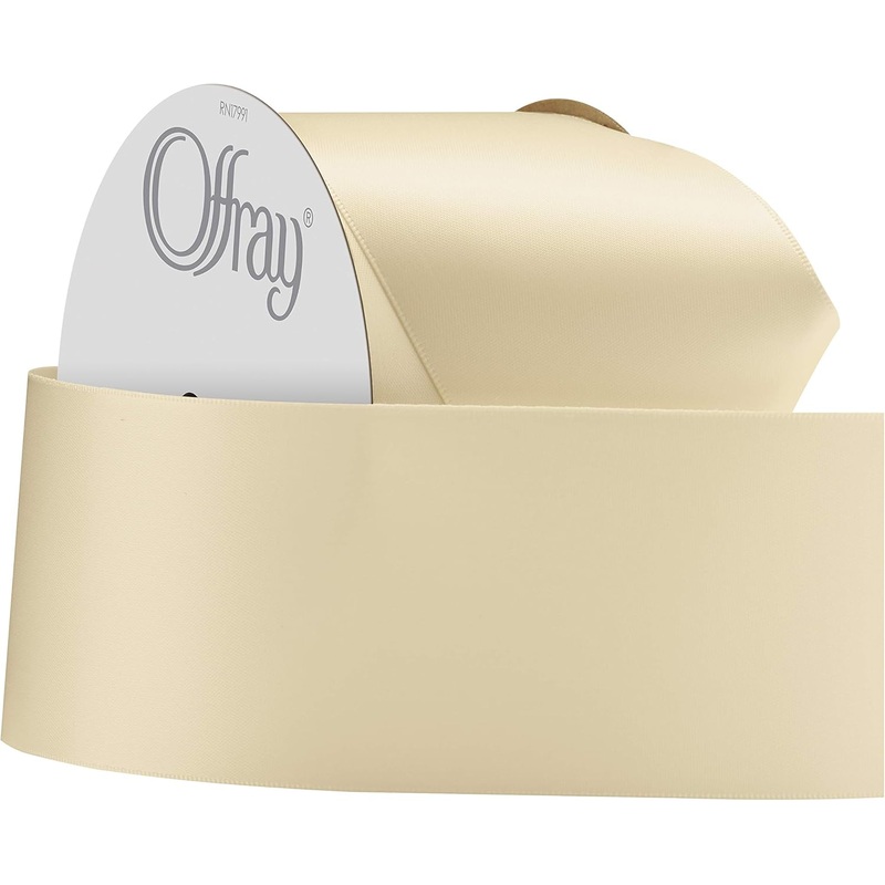 175422 (15676) – Double Face Satin #16 – 2.25 x 10yd – Ivory