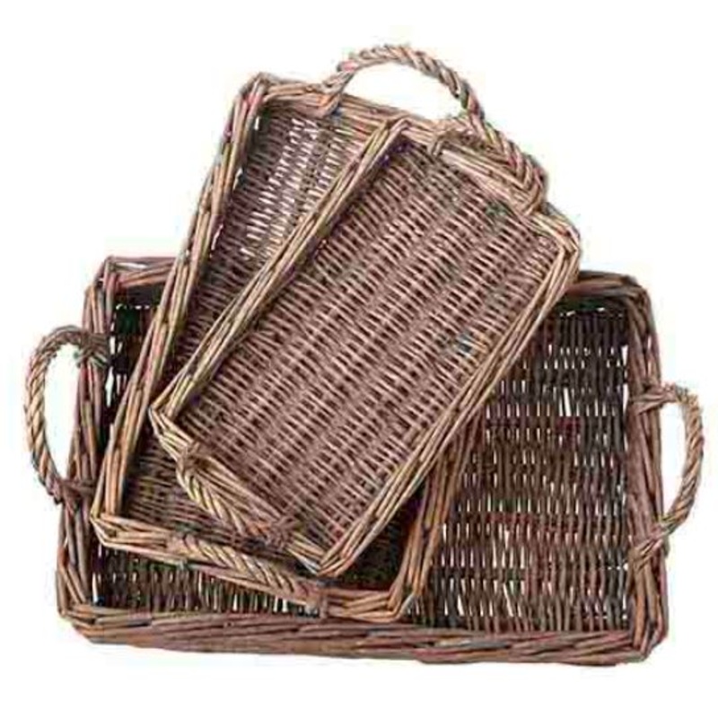 4220656++ (30701) – Woven Tray 13.25X8.25X4