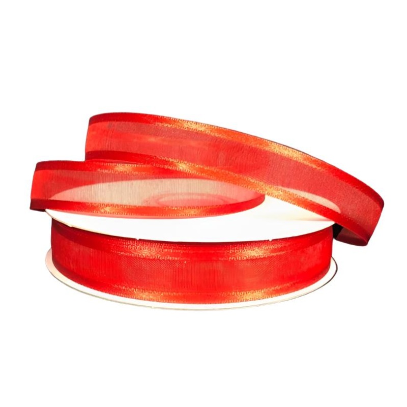 900803-12 (28631) – Satin Edge Sheer #3 – 5/8 x 25yd – Red