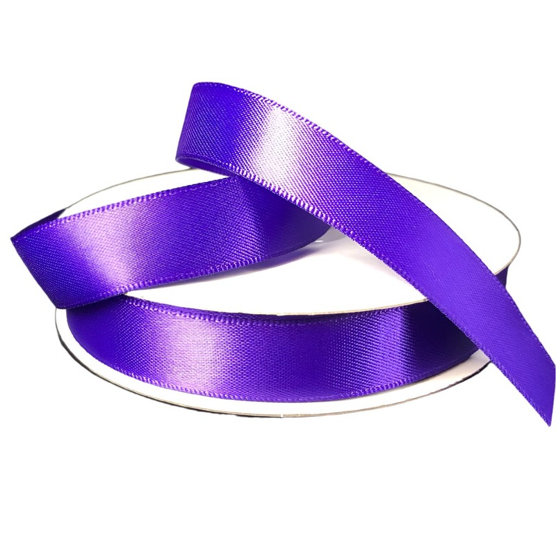 981403-11 (26824) – Double Face Satin #3 – 5/8 x 25yd – Purple