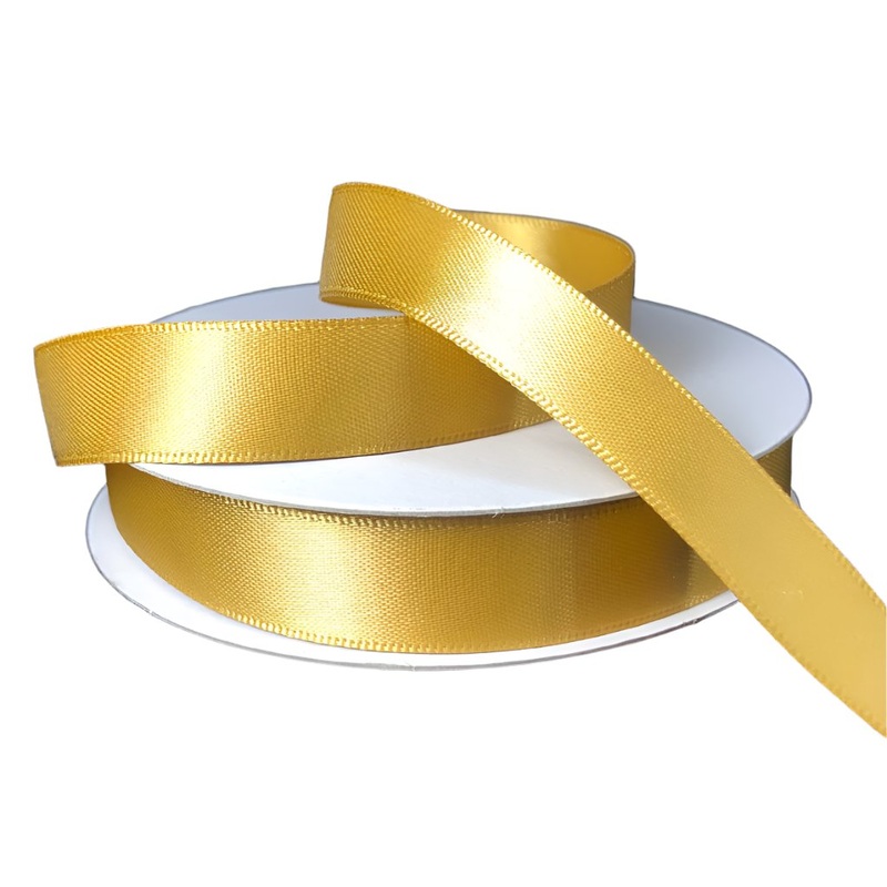 981403-15 (26826) – Double Face Satin #3 – 5/8 x 25yd – Old Gold