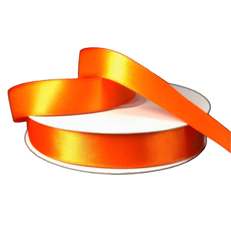 981403-19 (27574) – Double Face Satin #3 – 5/8 x 25yd – Orange