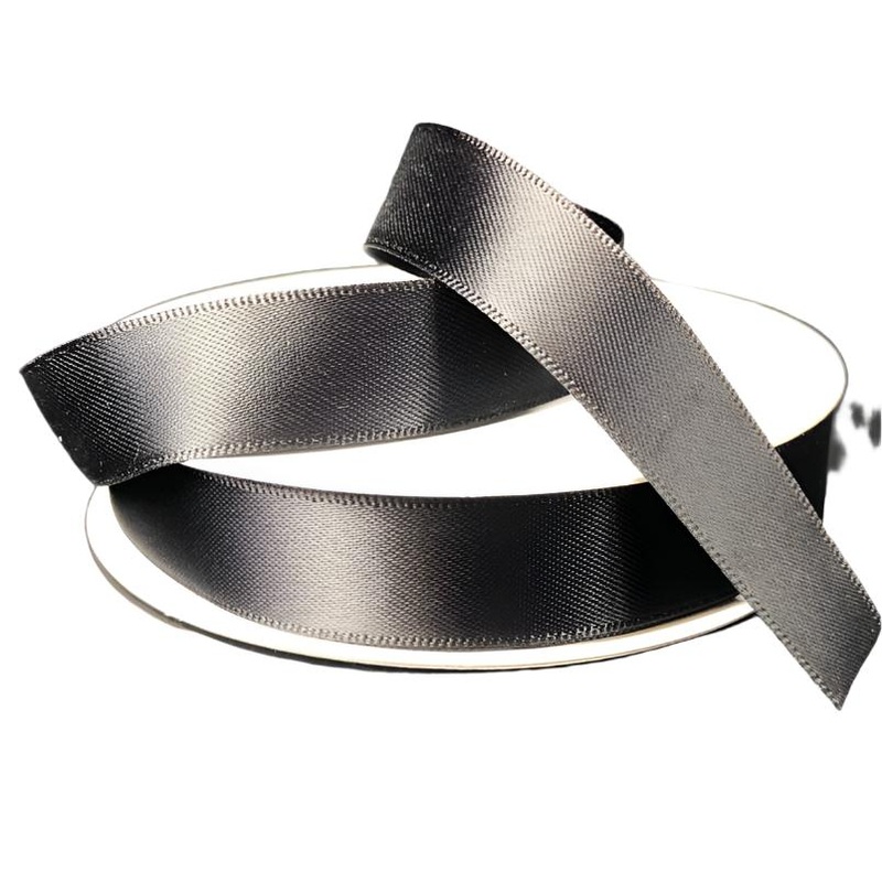 981403-21 (27071) – Double Face Satin #3 – 5/8 x 25yd – Black