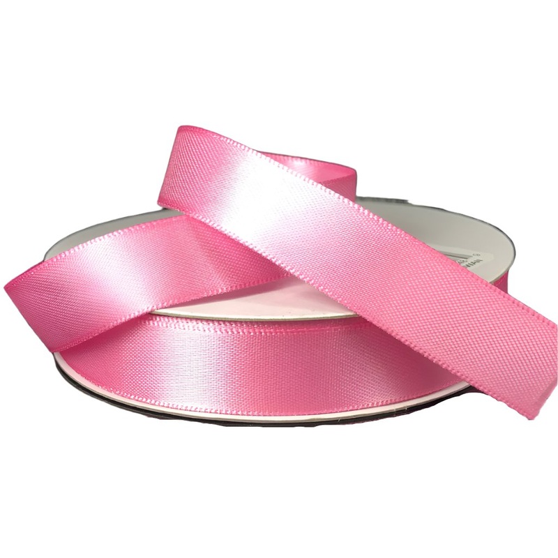 981403-44 (27073) – Double Face Satin #3 – 5/8 x 25yd – Hot Pink