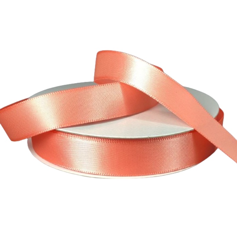 981403-46 (22863) – Double Face Satin #3 – 5/8 x 25yd – Coral