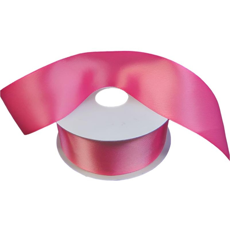 981409-44 (27079) – Double Face Satin #9 – 1.5 x 25yd –  Hot Pink