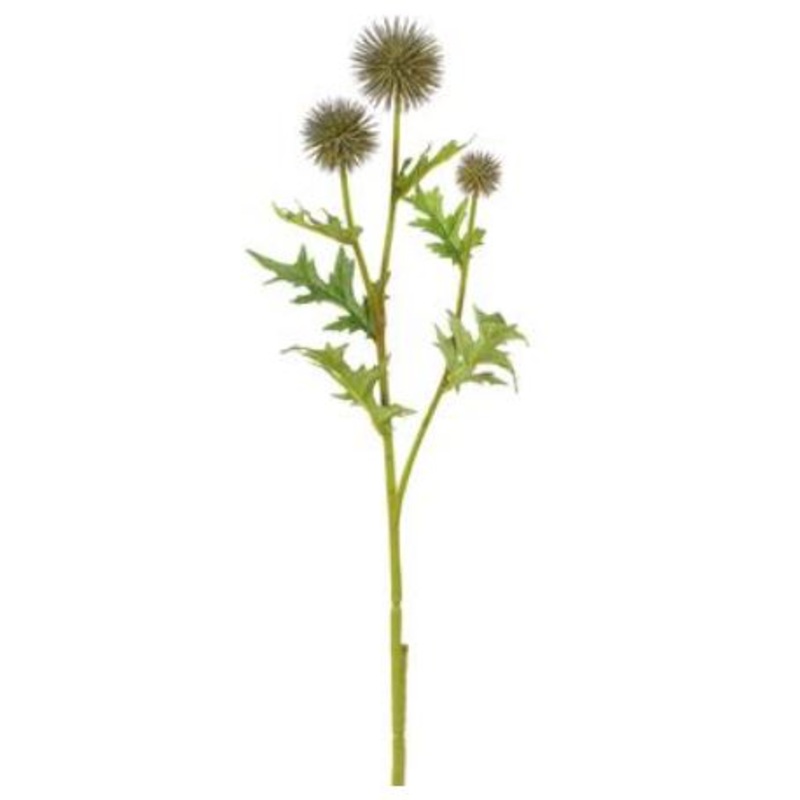 FST604-GY/GR (30477) – Thistle Globe 28 Spray Grey/Green