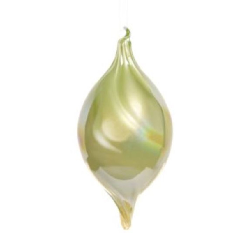 XGM175-GR (31045) – Glass Finial Orn Green 6.5