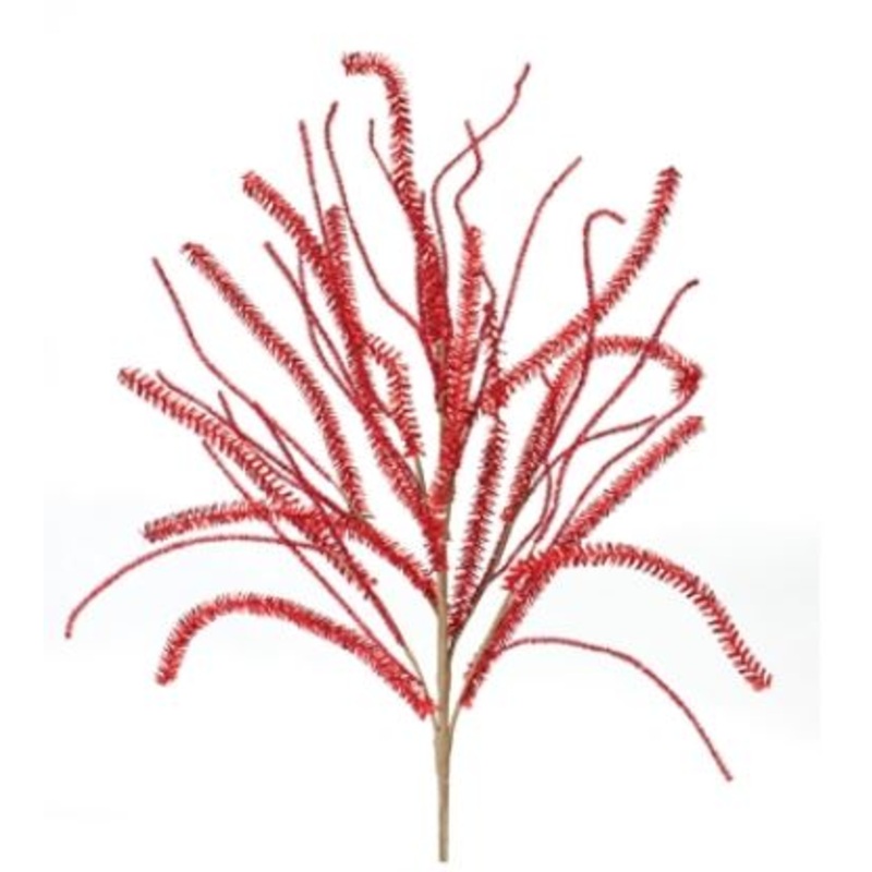 87455 (30336) – Red Glitter Pine Branch 30