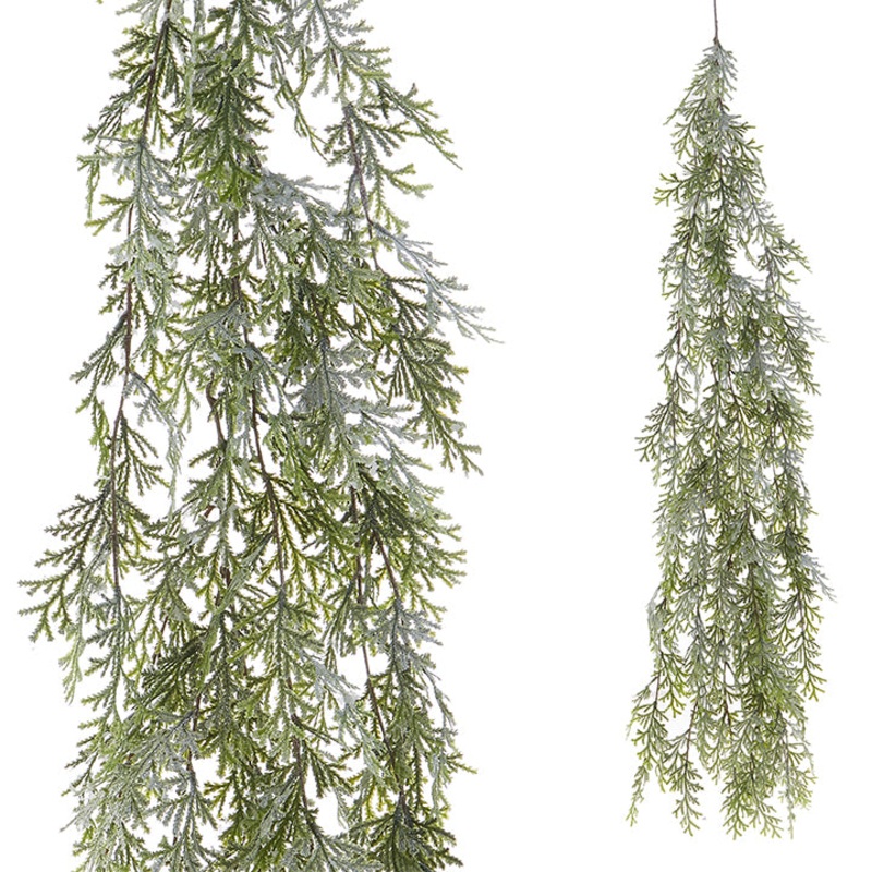G3860863 (27696) – Iced Cedar Garland 4′ REG $42.90