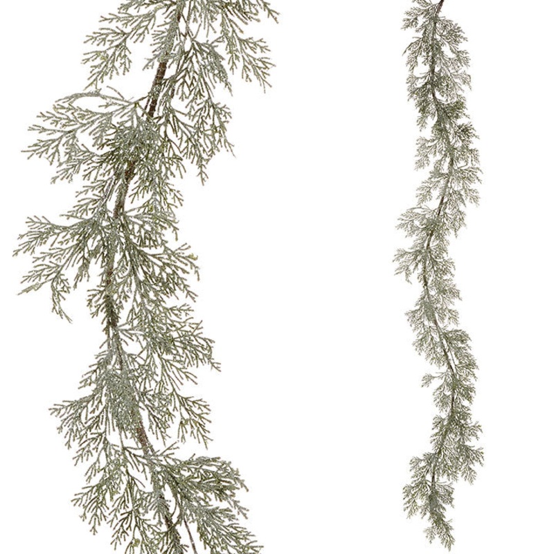 G3902535 (27695) – Iced Cedar Garland 6′