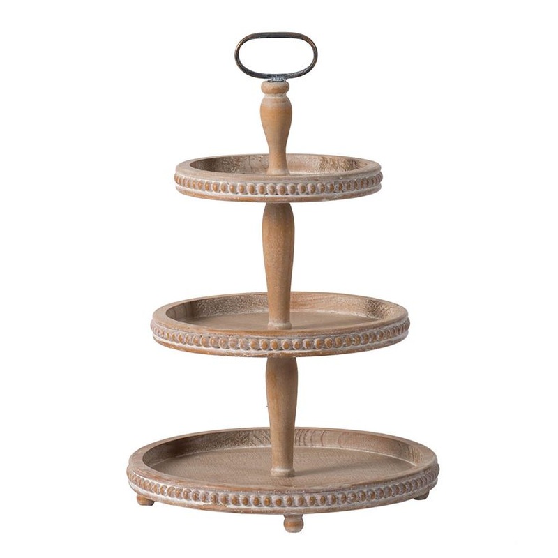 45198 (26934) – 3 Tiered Tray Wood 16X24