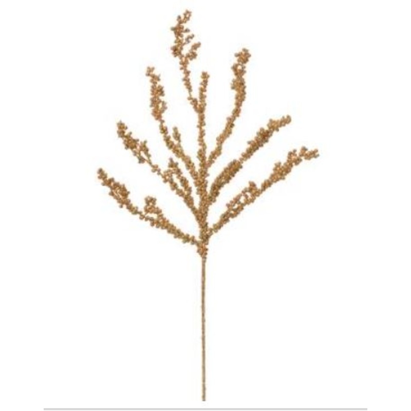 XAS870-GO (30943) – Glittered Berry Spray 32 Gold