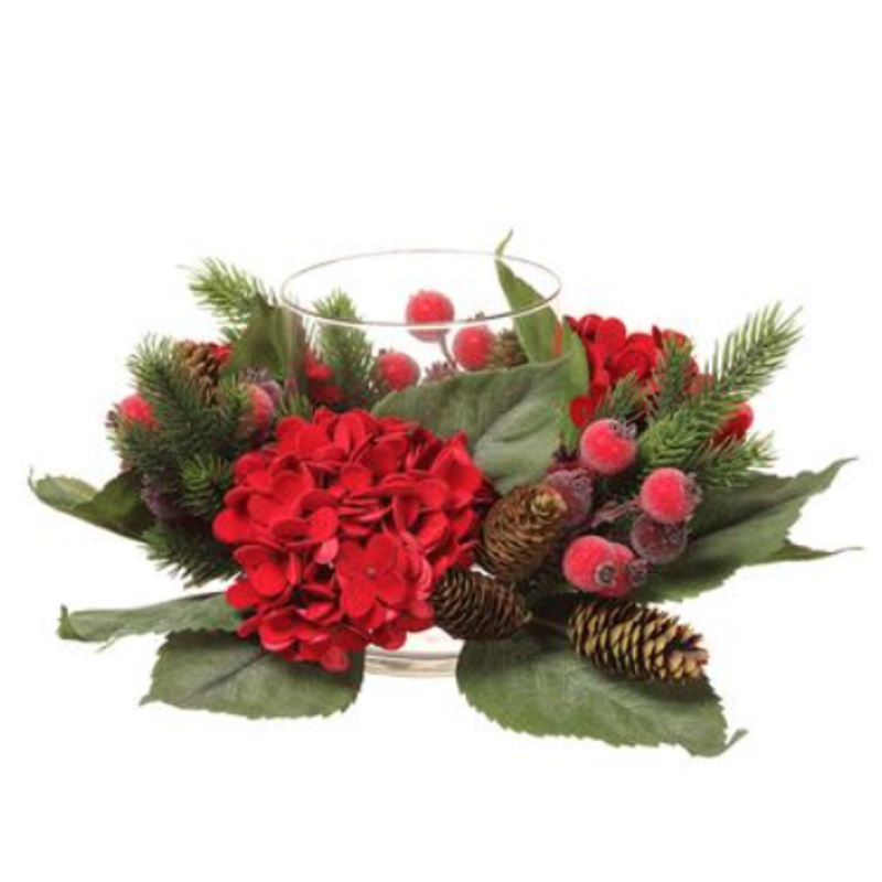 XFC015-RE (31062) – Hydrangea/Cone/Berry 4×18