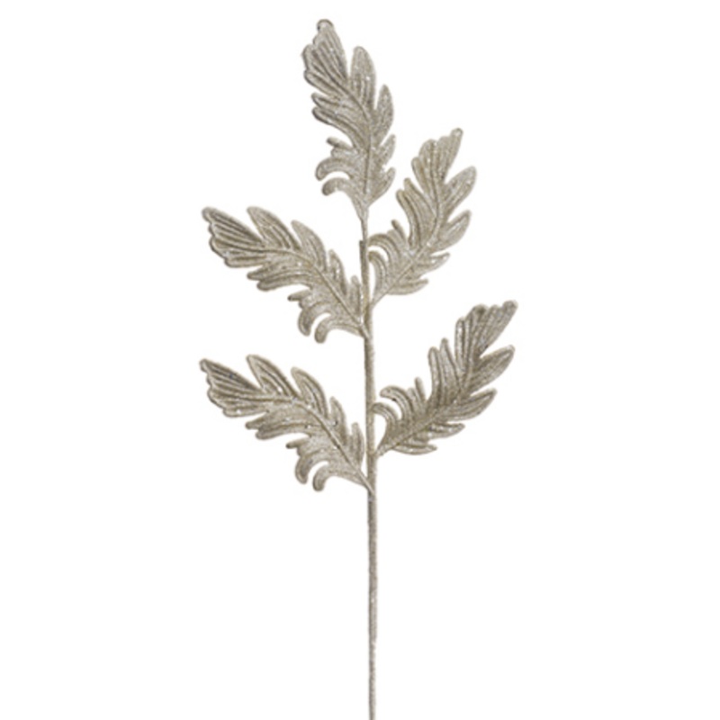 XAS856-CN (26936) – Glittered Acantus Leaf 24