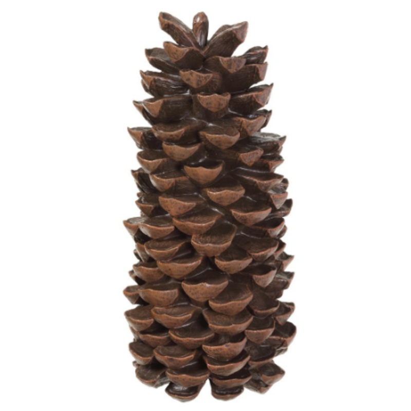 XAT498-BR (4005) – Pine Cone Table Top Brown 14