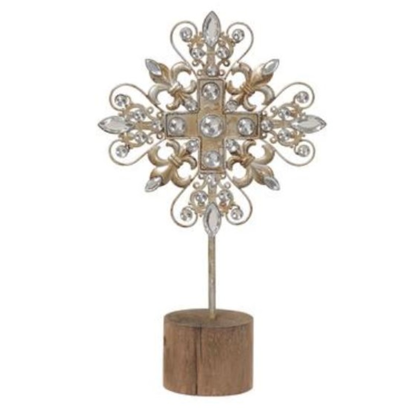 XAT715-AT/CW (30994) – Cross Table Top Gold/Clear 11