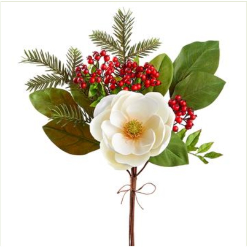 XDS128-WH/RE (27487) – Magnolia/Berry/Pine Spray White/Red 20