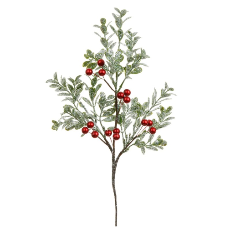 XF070514.GRRD (54) –  Shimmer Boxwood Pick 14 Green/Red