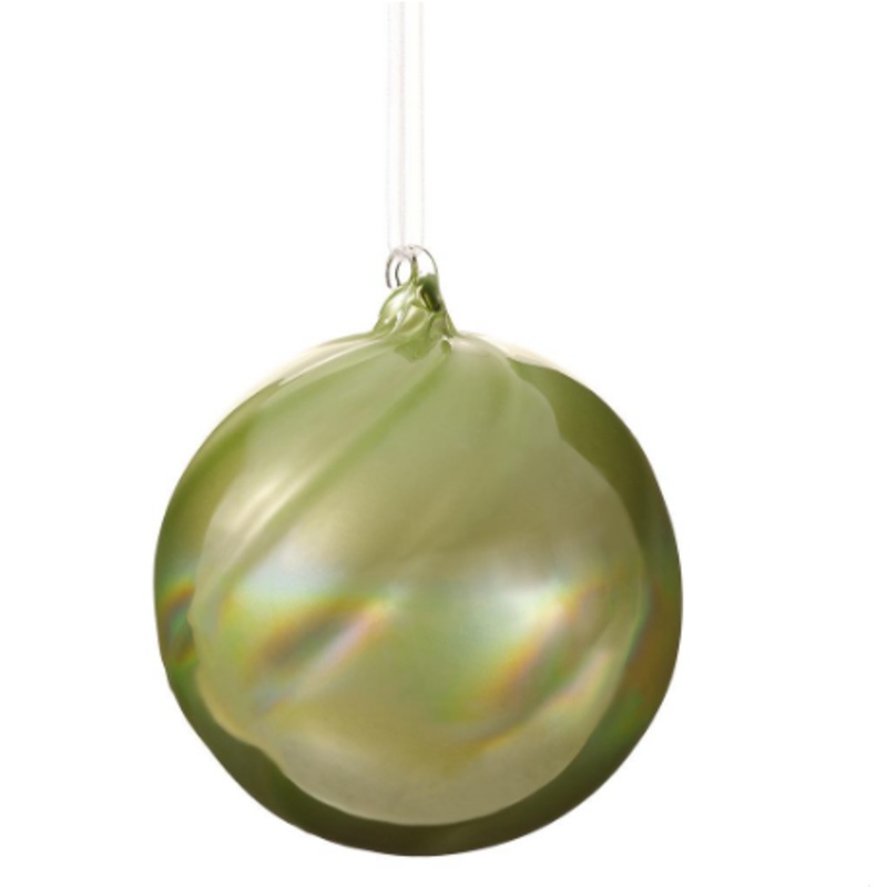 XGM174-GR (32194) – Glass Ball Ornament Green 4.75