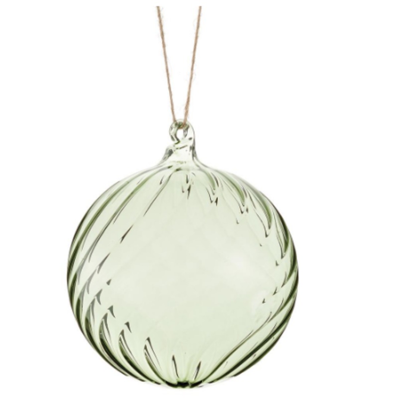 XGM210-GR (32195) – Glass Ball Ornament Green 4