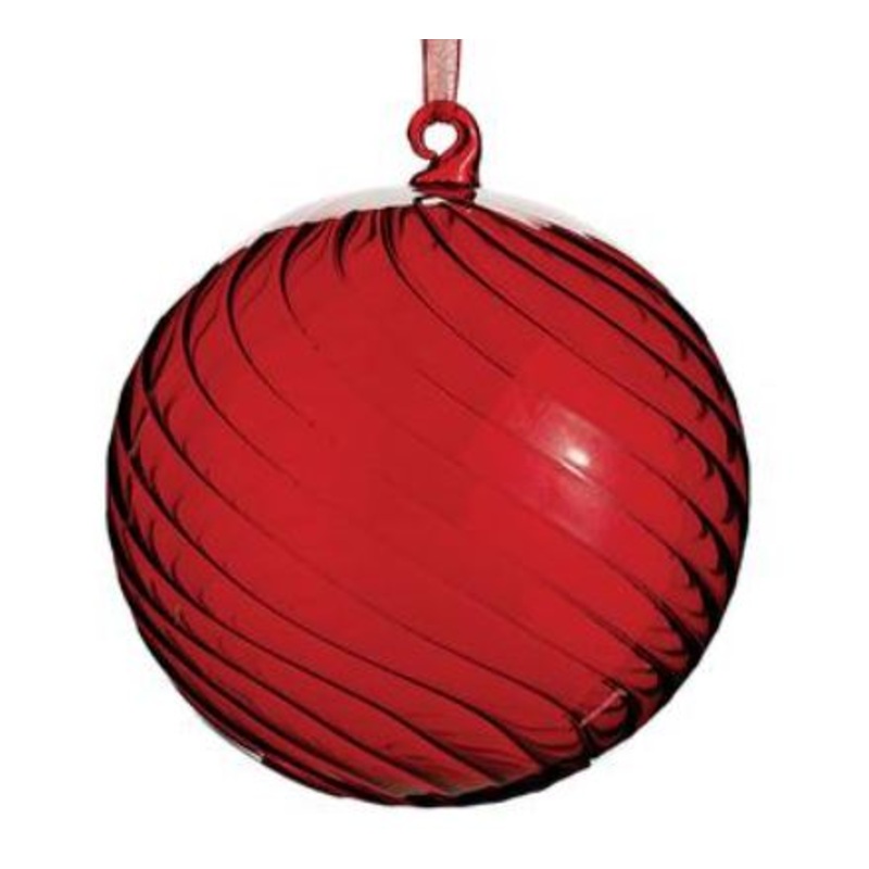 XGM847-RE (30007) – Glass Ball Ornament Red 6