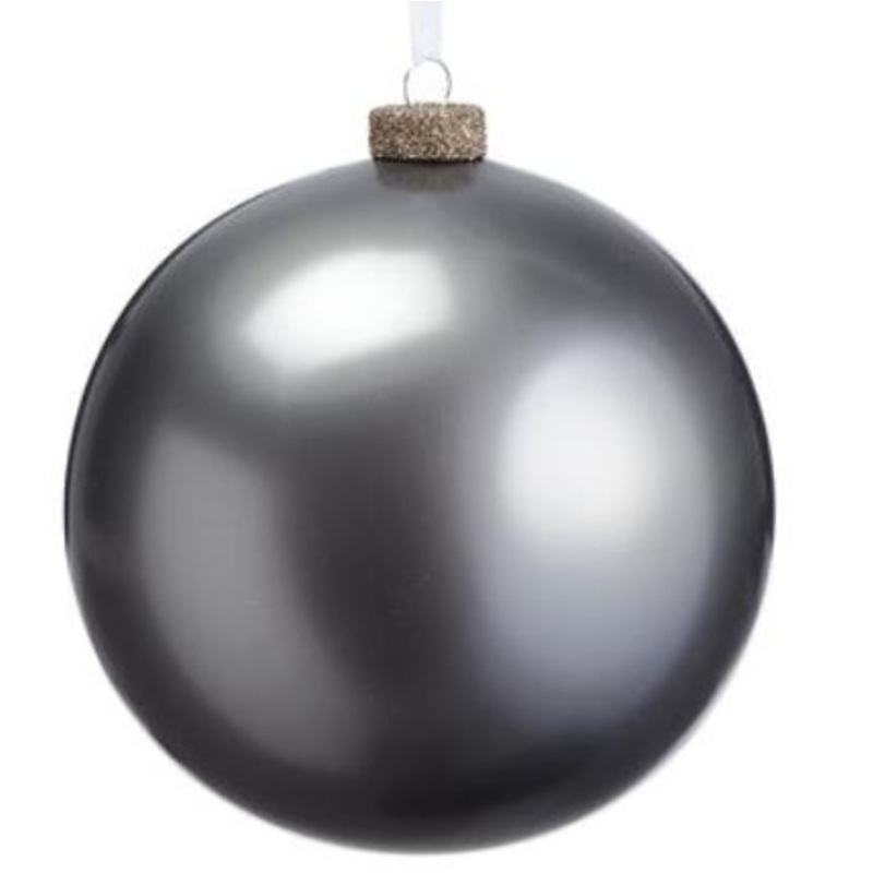 XGN172-PW/PM (30013) – Glass Ball Ornament Pewter/Platinum 6