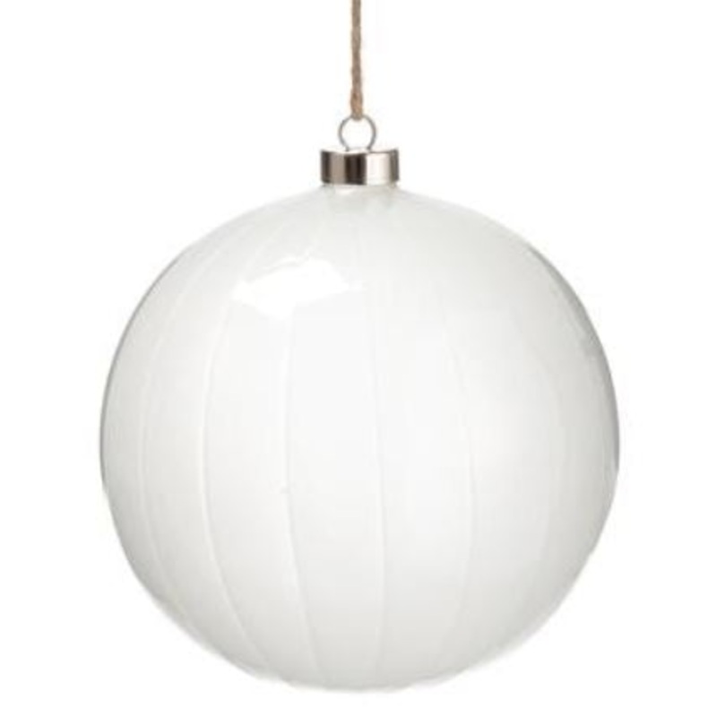 XGN676-WH (27484) – Glass Ball Ornament White 6