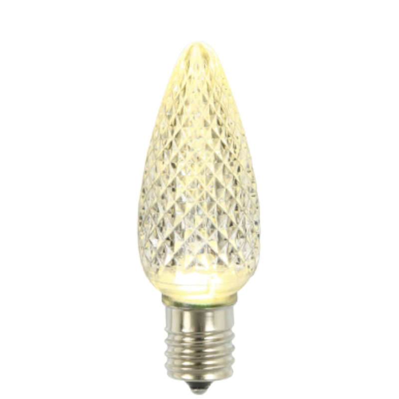 XLEDC91-25 (27355) – C9 Faceted LED W/ White Bulb .45W