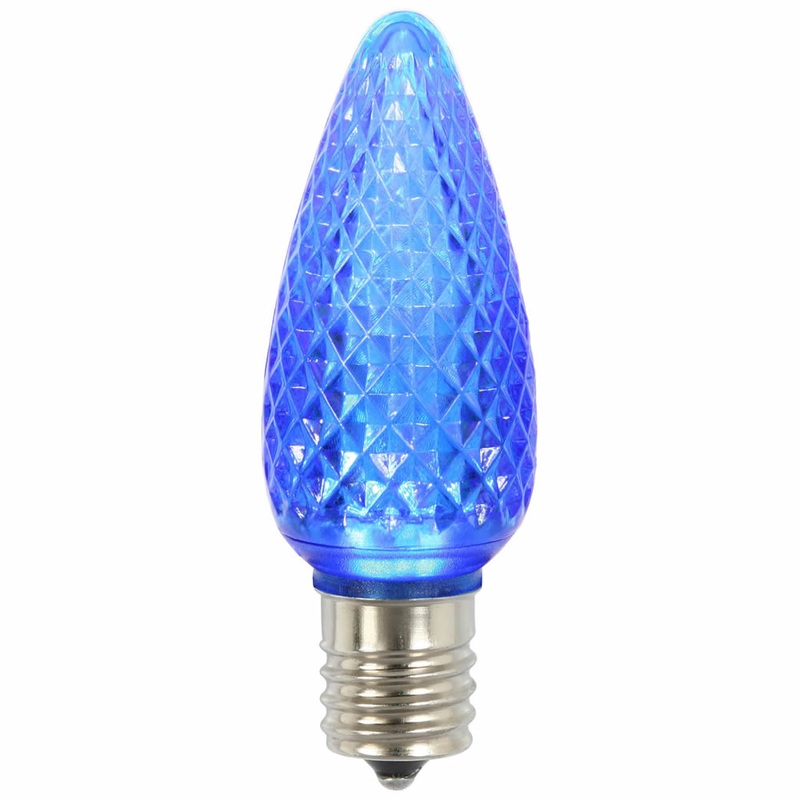 XLEDC92-25 (27510) – C9 Faceted Led Blue Bulb .45W