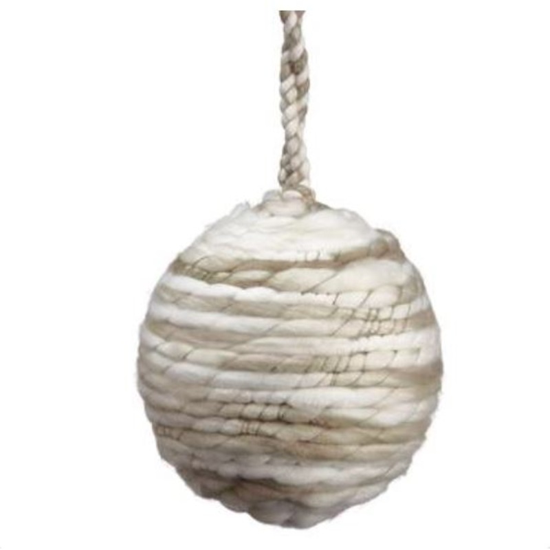 XM0860-GR/WH (29312) – Yarn Ball Ornament Gray/White 6