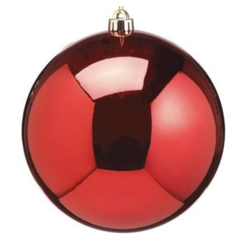 XN4804-RE (30098) – Shiny Plastic Ball Ornament Red 8