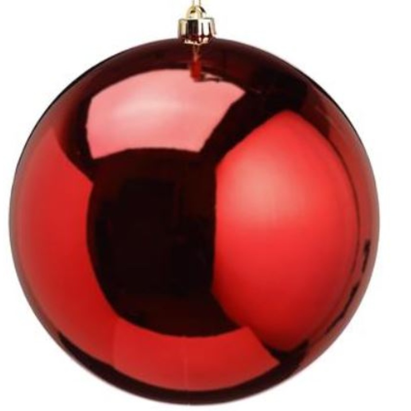 XN4806-RE (30099) – Shiny Plastic Ball Ornament Red 10