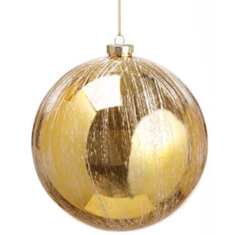 XN9066-GO/WH (28100) – Plastic Ball Ornament Gold 6