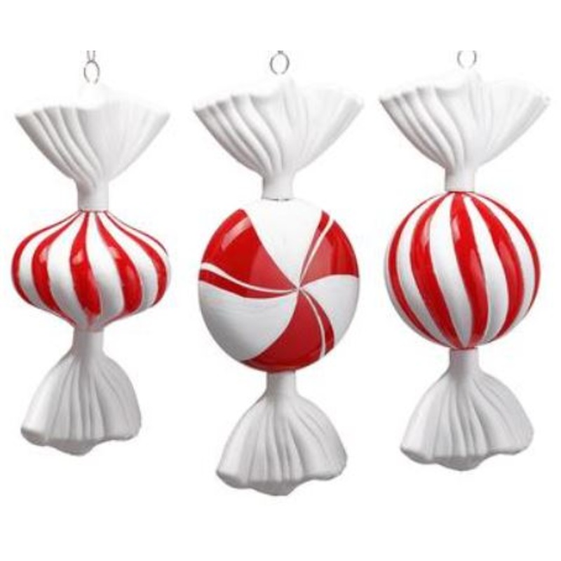 XN9250-RE/WH+ (30206) – Peppermint Candy Ornament Red/White 7
