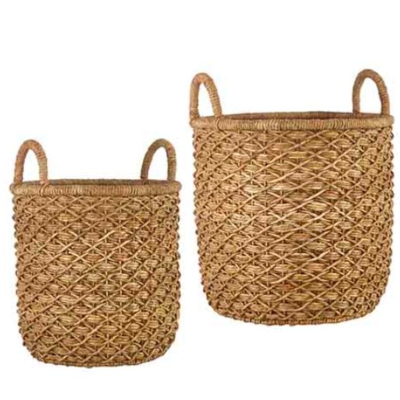 4231515+ (30733) – 16 Woven Handled Basket Small, 16 x 20.5
