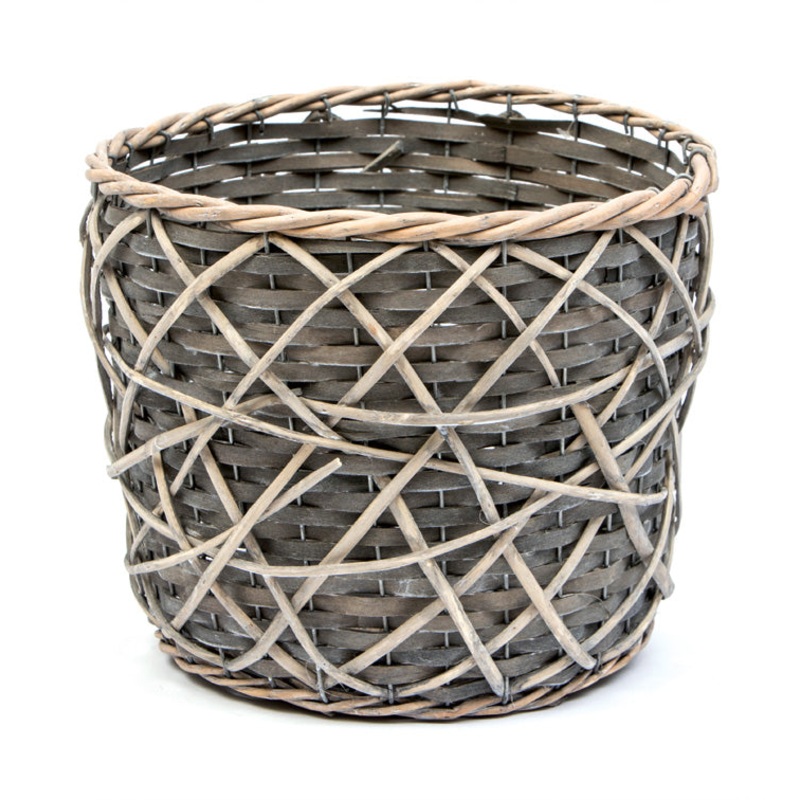 65163 (28513) – 10 Natural Field Pot Cover Grey, 9.75 x 10.5