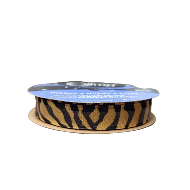 703302 (14252) – Jungle Ribbon 5/8X25Yd Tiger