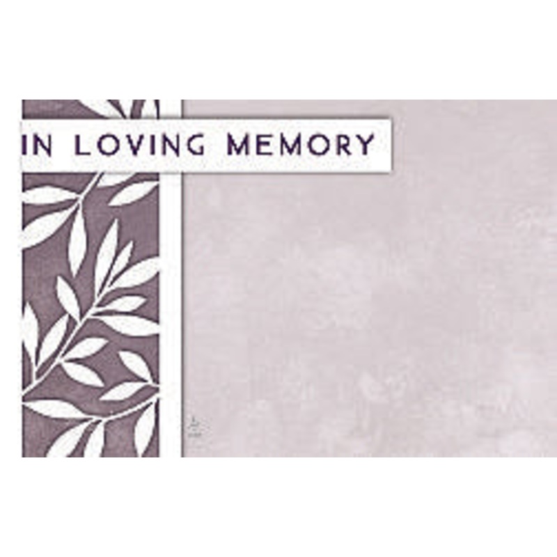 AC5119 (11022) – Capri Card – In Loving Memory