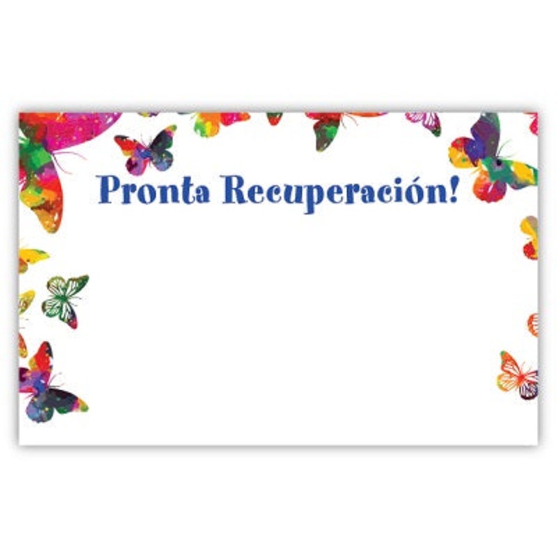 AZ4963 (11027) – Capri Card – Spanish Get Well Soon, Butterflies