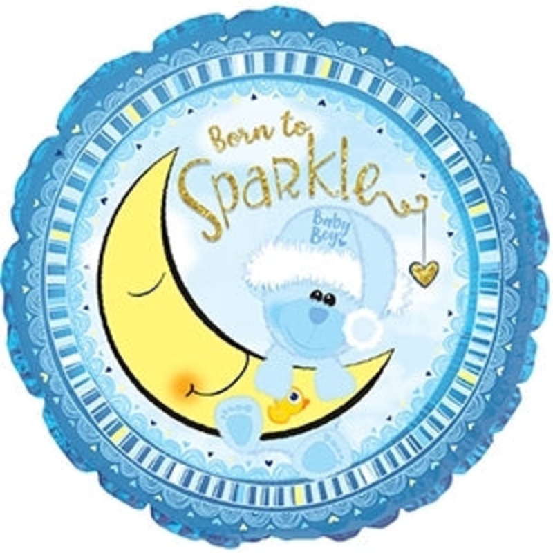114387 (11038) – Mylar Baby Boy Born to Sparkle 17