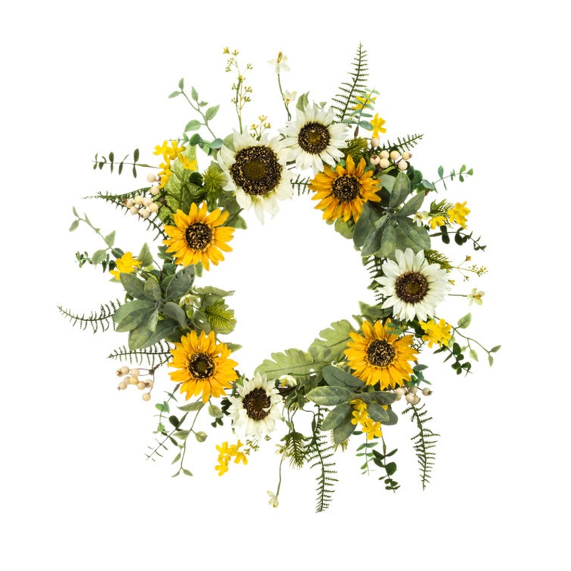 87534 (29394) – Sunflower Mixed Wreath 24