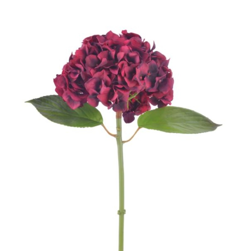 96502NT.BU (30493) – Hydrangea Stem 18 Burgundy