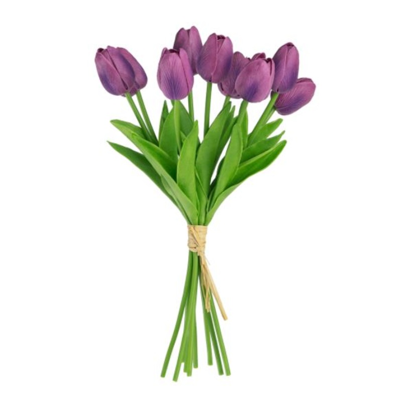 F29612-PURP (29063) – Faux Tulip Purple X9