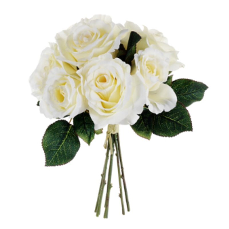 FBQ100-CR (21016) – Rose Bouquet 11 Cream
